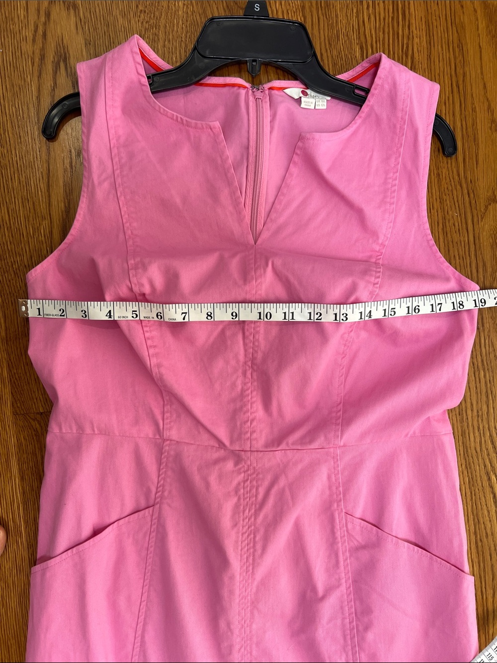 Boden Helena Pink Chino Dress - Size 12 - Picture 4 of 7